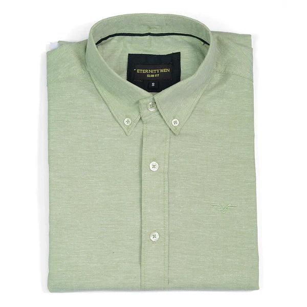 Fog Green Logo Embroidered Oxford Shirt | Medium | Large | Extra Large