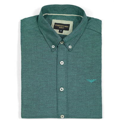 Sea Green Logo Embroidered Oxford Shirt | Medium | Large | Extra Large