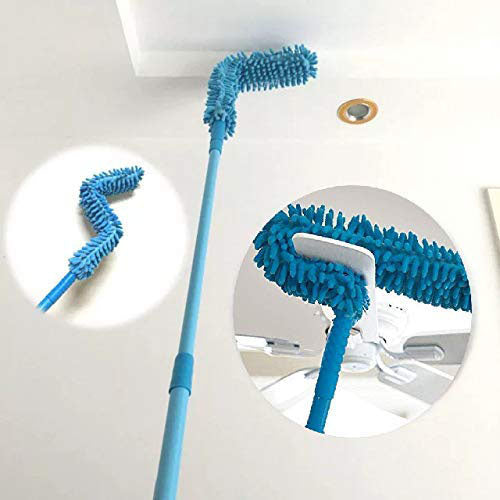 Flexible Micro-Fiber Duster With Telescopic Stainless Steel Handle for Fan Cleaning Specially