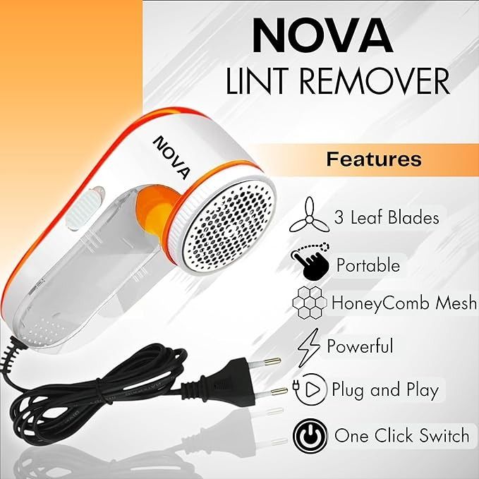 Lint Remover | Nova Electric NLR-208 | Rotary Sharp Blades for Wool & Fabric Care