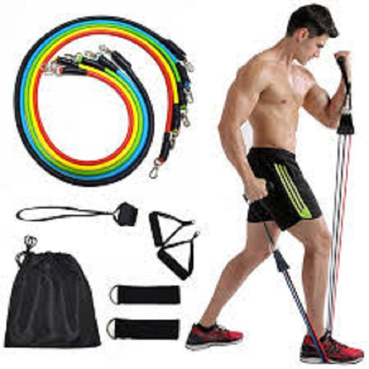 Gym Belt | 5-in-1 Power Exercise Resistance Band Set – Adjustable Fitness Equipment for All