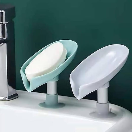 Soap Holder - Leaf-Shaped Self-Draining Dish