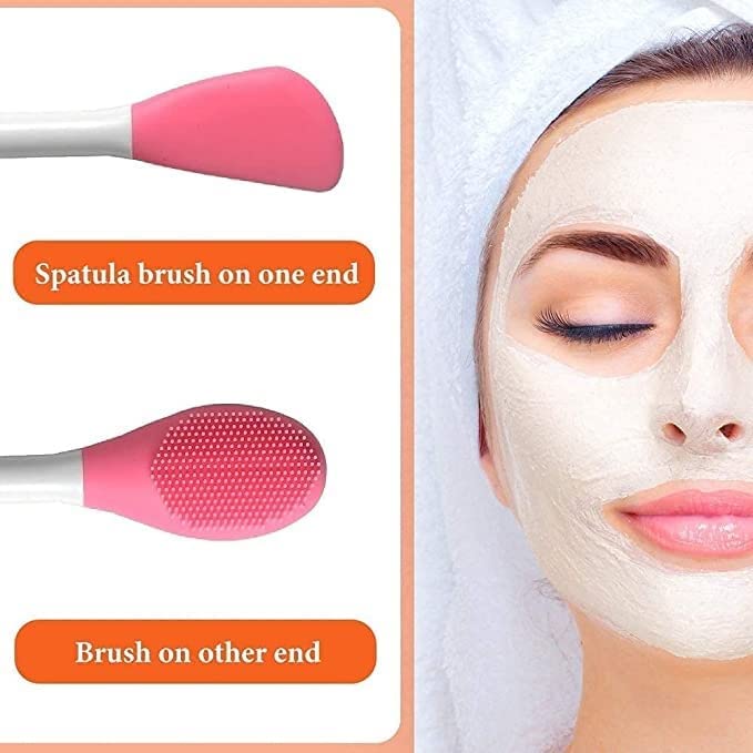 Double-Ended Silicone Face Mask & Cleansing Brush