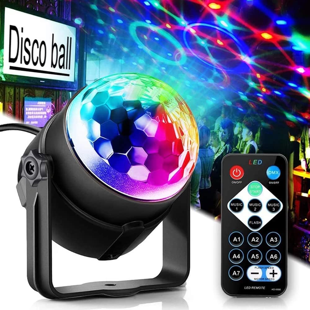 LED Disco Party Lights Crystal Magic Ball 3W RGB