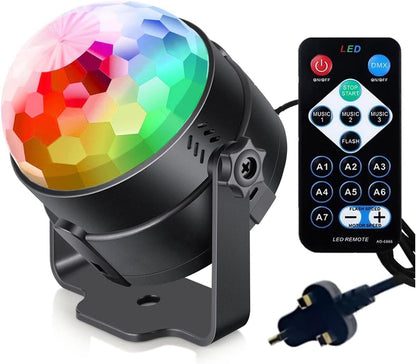 LED Disco Party Lights Crystal Magic Ball 3W RGB