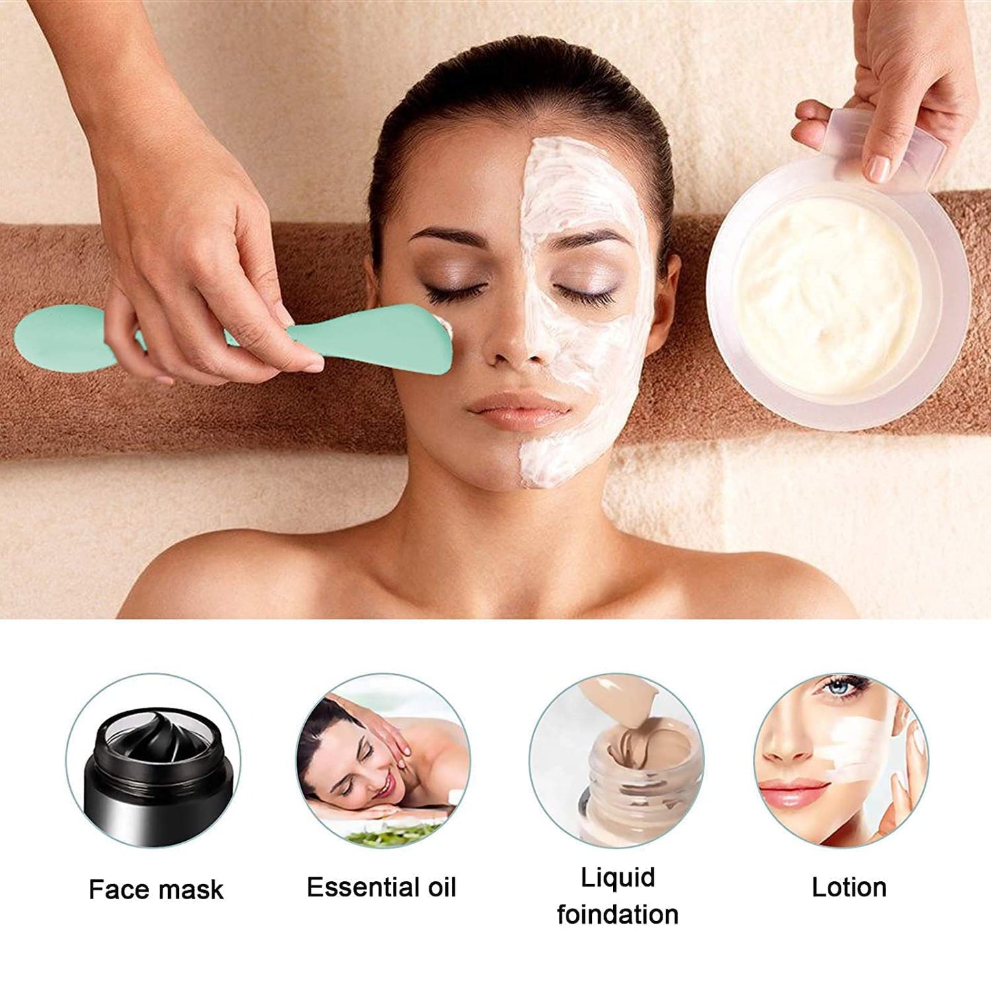 Double-Ended Silicone Face Mask & Cleansing Brush