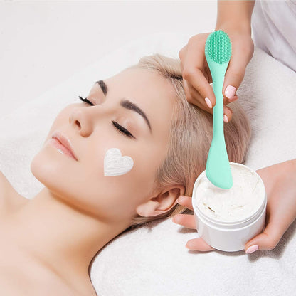 Double-Ended Silicone Face Mask & Cleansing Brush