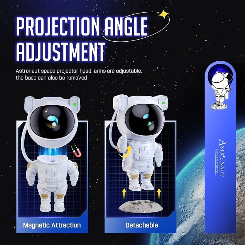 Astronaut Star Projector Night Light | Bring the Galaxy to Your Room