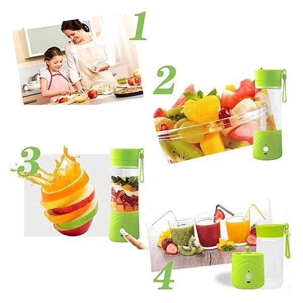 Portable Powerful 6 Blades USB Rechargeable Juicer/Blender