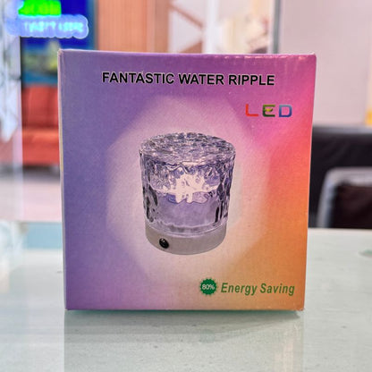 Water Ripple Lamp | 16-Color Rotating Night Light