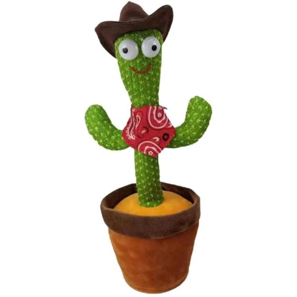 Rechargeable Dancing Cactus Toy with Hat