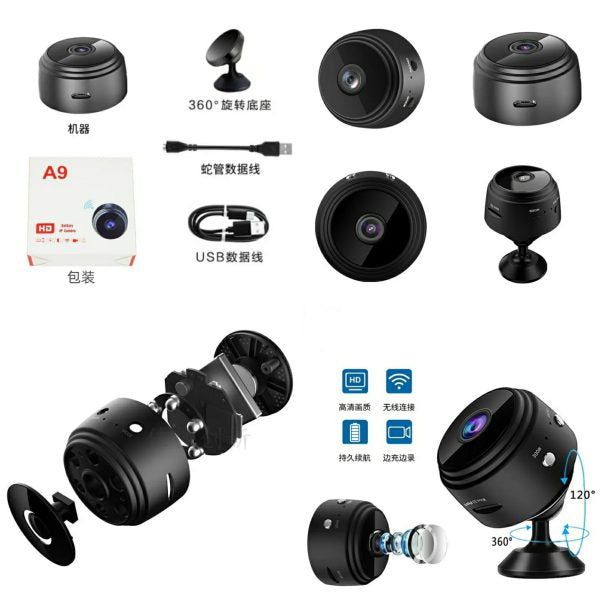 A9 1080p Hd Magnetic Wifi Mini Camera With Hdsf App