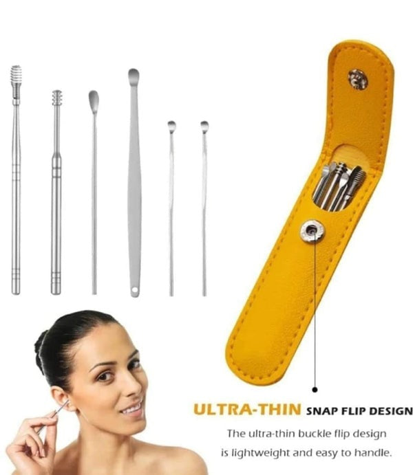 6-Piece Ear Wax Cleaning Kit - Portable & Easy to Use