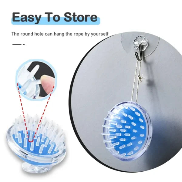 Head Scalp Massage & Shampoo Brush | Soft Silicone Bath Brush | Random Colors