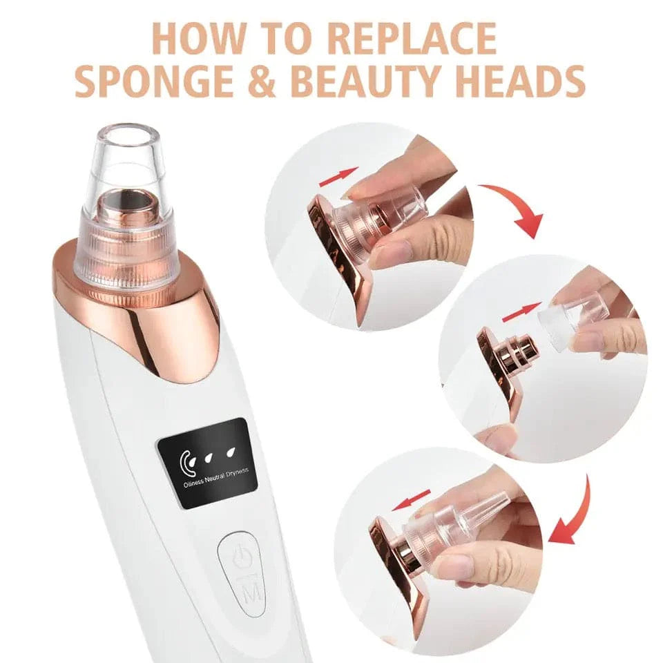 Electric Blackhead Suction Remover - Portable Pore Cleaner