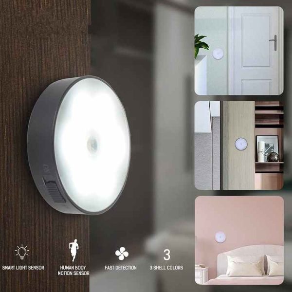 Intelligent Motion Sensor LED Light - USB Rechargeable & Adjustable