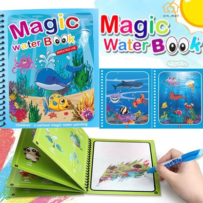 Magic Colouring Book with Water Pen | Mess-Free Fun for Kids