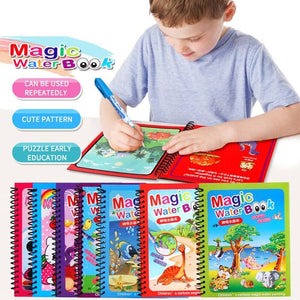 Magic Colouring Book with Water Pen | Mess-Free Fun for Kids