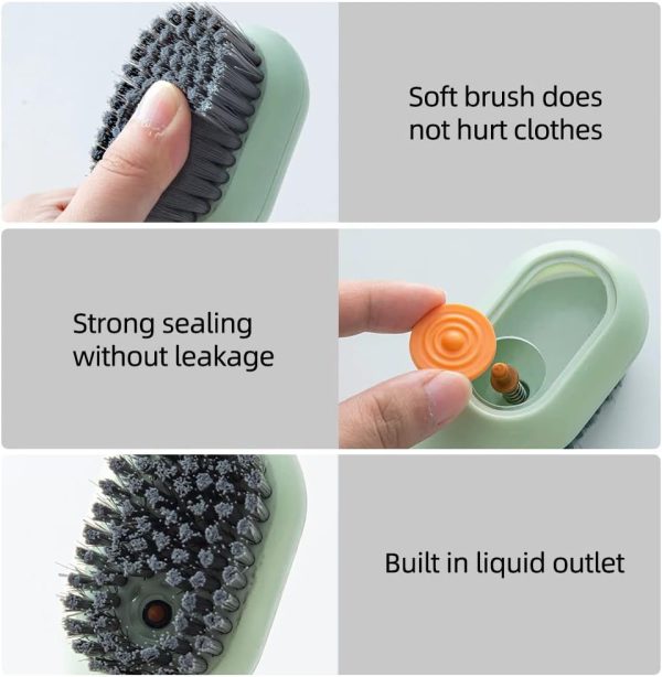 Shoe Brush with Liquid Dispensing – Multi-Purpose Cleaning Tool