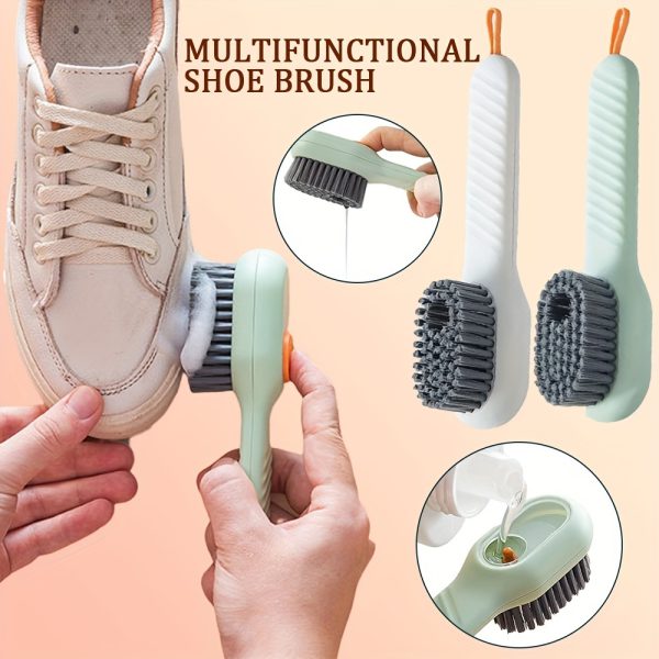 Shoe Brush with Liquid Dispensing – Multi-Purpose Cleaning Tool