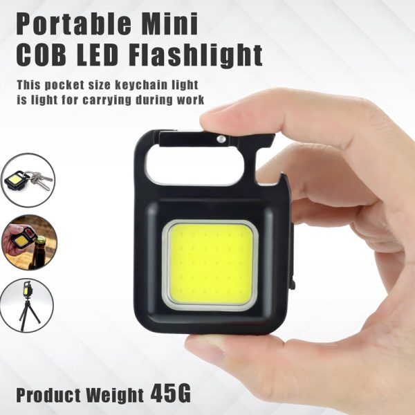 Portable Keychain Light | 500 Lumens Mini COB LED