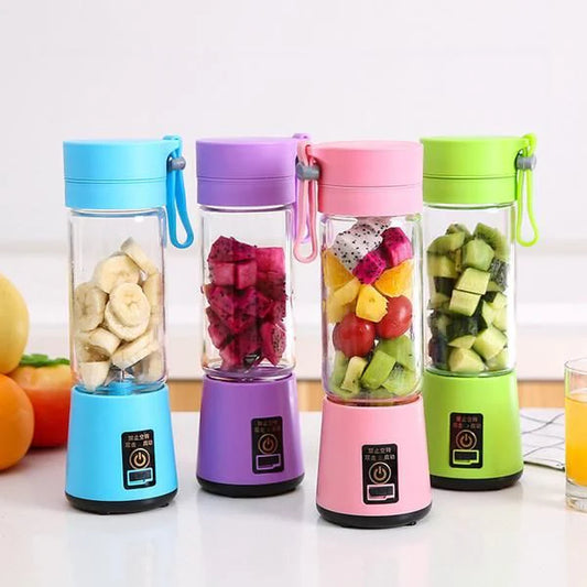 Portable Powerful 6 Blades USB Rechargeable Juicer/Blender