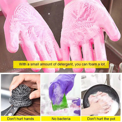 Re-useable Washing Gloves for Kitchen, Bathroom, Car, Pet and Multipurpose Cleaning