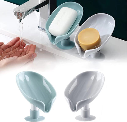 Soap Holder - Leaf-Shaped Self-Draining Dish